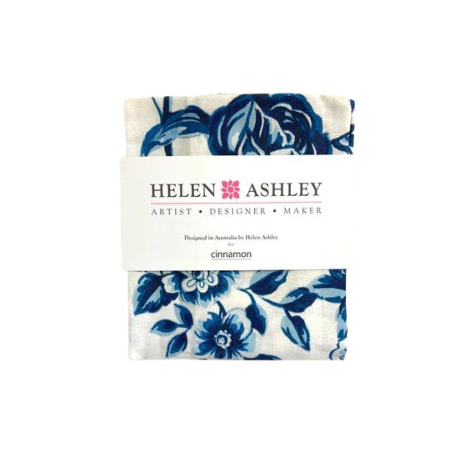 French Rose Toile Tea Towel
