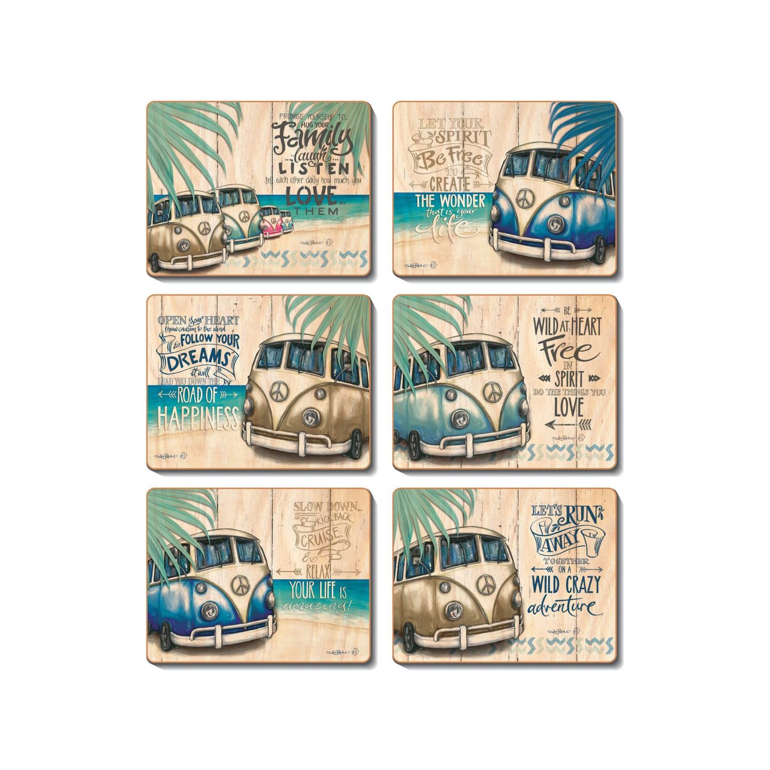 Vintage Kombi Coasters