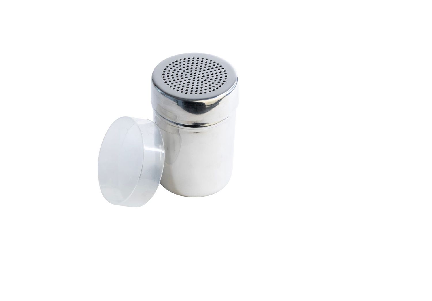 Shaker Stainless Steel with Lid - 2mm holes