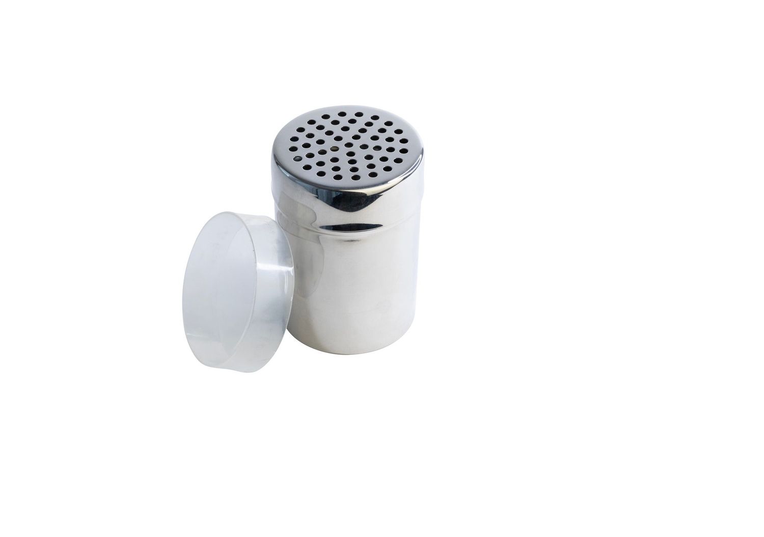 Shaker Stainless Steel with Lid - 4mm holes