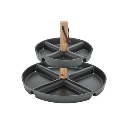 Essentials Charcoal Levels Serving Tower