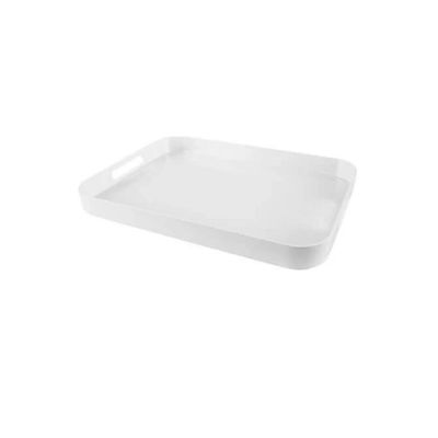 Melamine Rectangular Tray -White