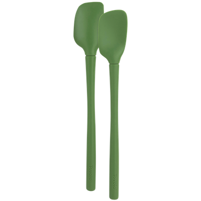 Flex-Core All Silicone Set 2 Mini Spatula/Spoonula - Pesto