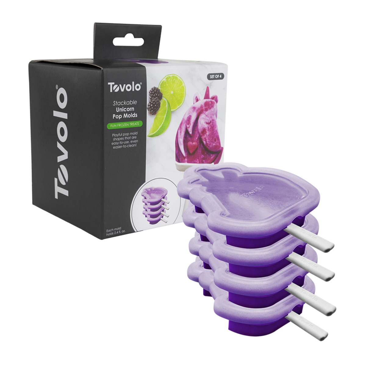 Stackable Pop Moulds Set 4 - Unicorn