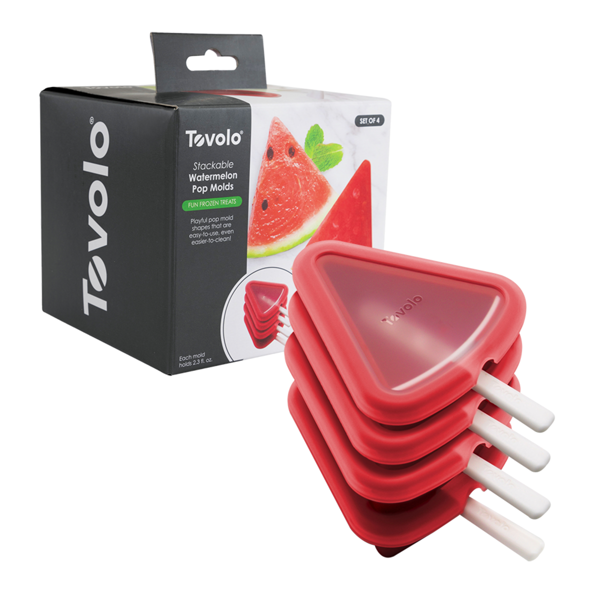 Stackable Pop Moulds Set 4 - Watermelon