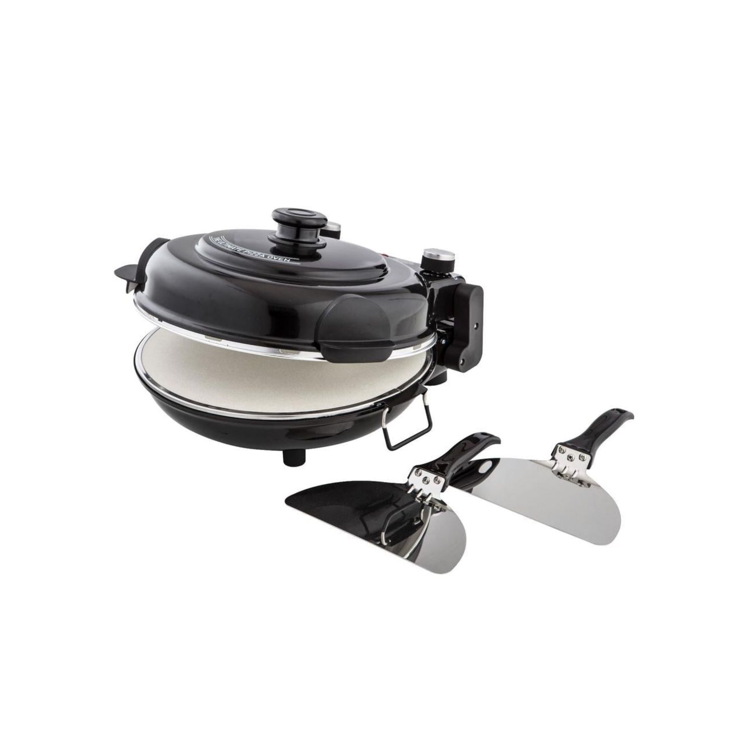The Ultimate Pizza Oven Black/Stainless Steel 36X34.5X20.5cm/2 Paddles