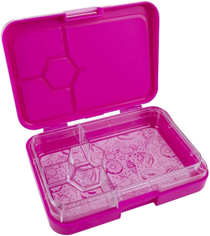 4 Compartment Bento Lunch Box - Unicorns