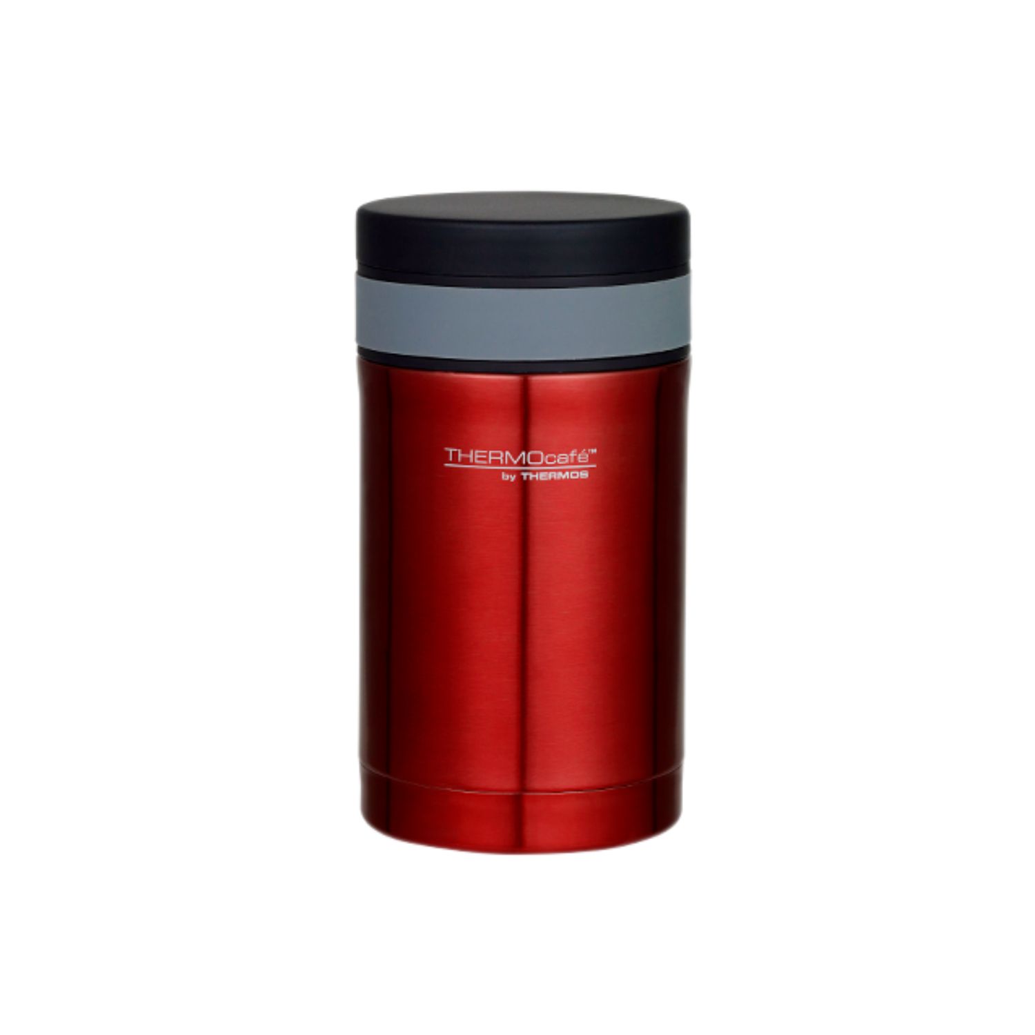 500ml Thermocafe Vacuum Insulated Food Jar With Spoon -3 Colors, Colour: Red