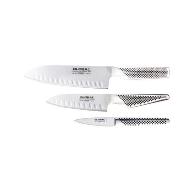 Global Classic 3 Piece Santoku Knife Set