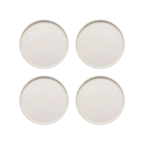 Domus Set of 4 Side Plates Ecru 22cm