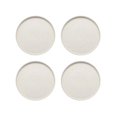 Domus Set of 4 Side Plates Ecru 22cm