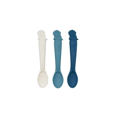 Luxe Silicone Spoons 3 Pack - Dinosaur Luxe Silicone Spoons 3 Pack - Dinosaur