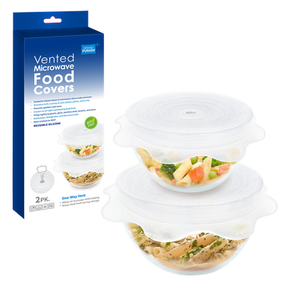 Vented Silicone Microwave Food Covers Set