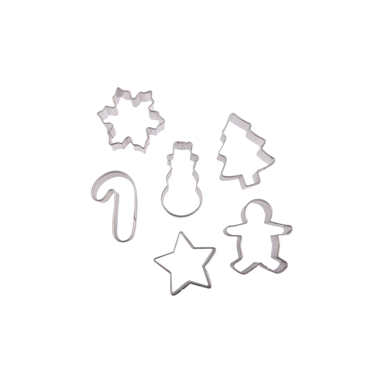 Xmas Mini Wreath Cookie Cutter Set 6
