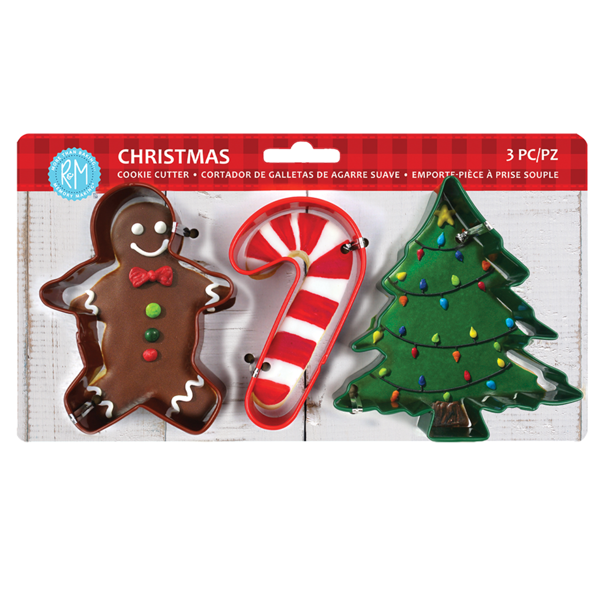 Xmas Cookie Cutter Set 3 - Multi-Colour, Colour: Asst. Colours