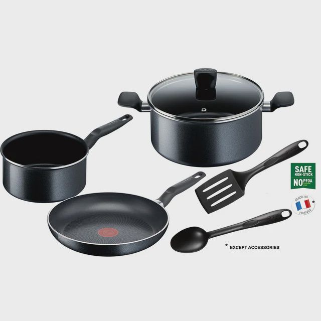 Tefal Starter Easy Non-Stick 3 Piece Set + Utensils