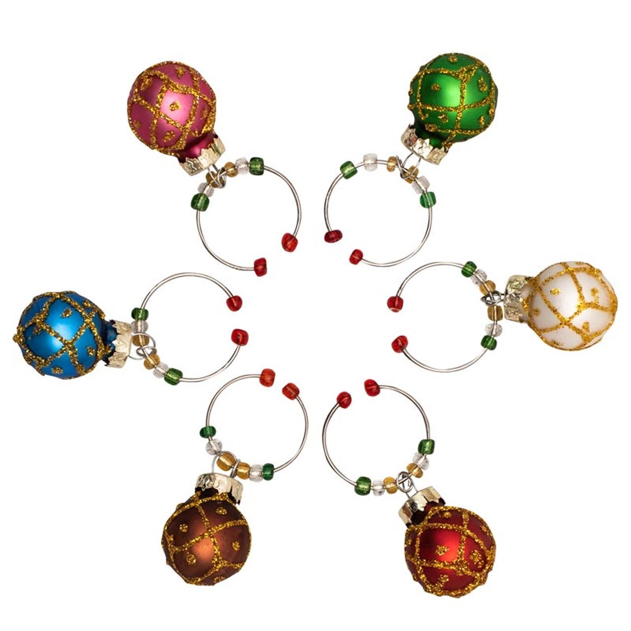 Wine Charms - Baubles Set of 6