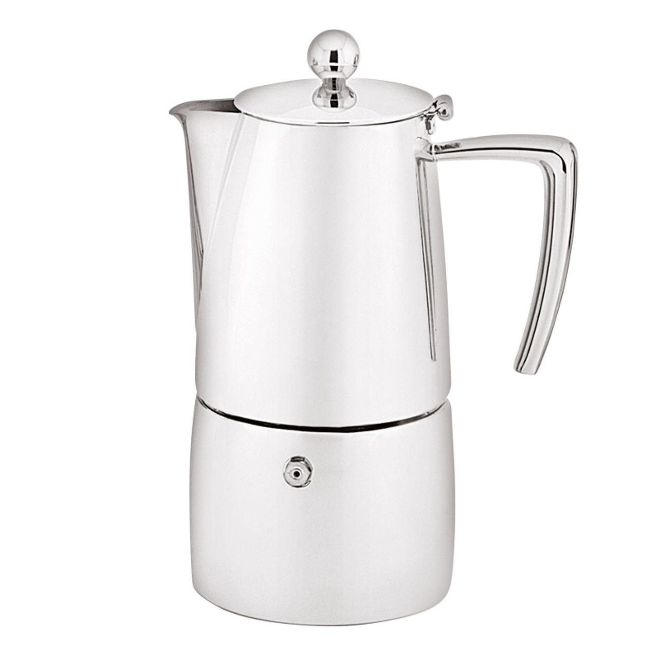 Art Deco Espresso Maker - 10 Cup / 500ml - Stainless Steel