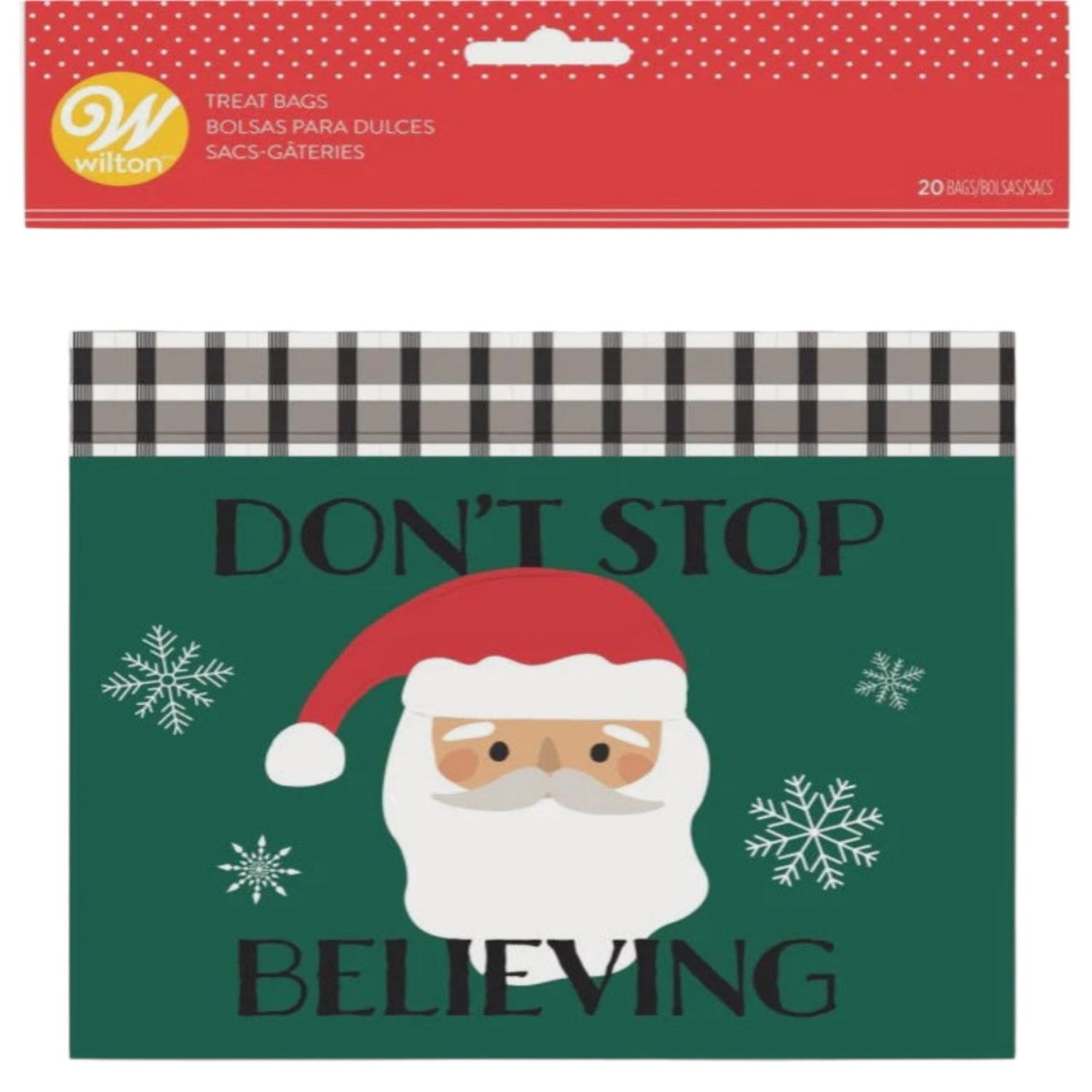 Santa Resealable Treat Bag