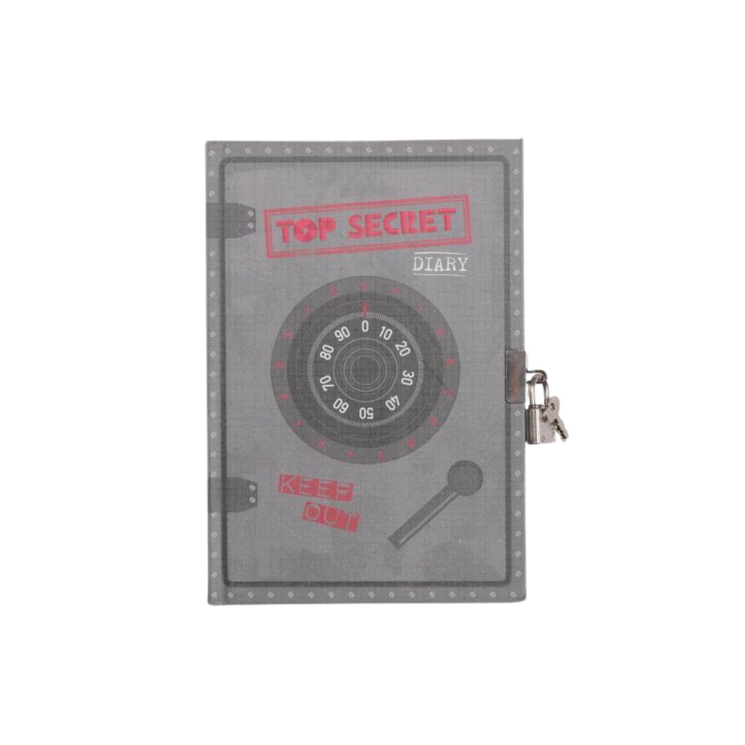 Tiger Tribe Small &amp; Fun - Lockable Diaries - Top Secret, Option: My Diary - Top Secret - CDU/12