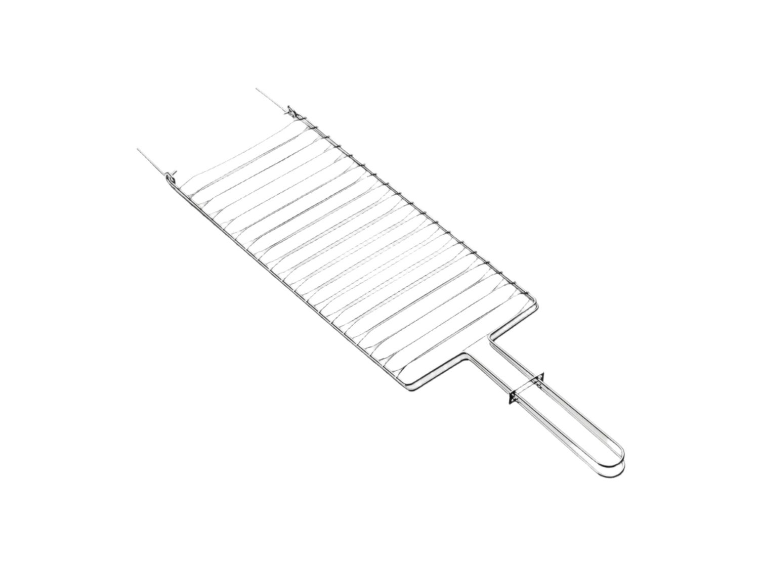 Churrasco Stainless-Steel Grill, 31x18 cm
