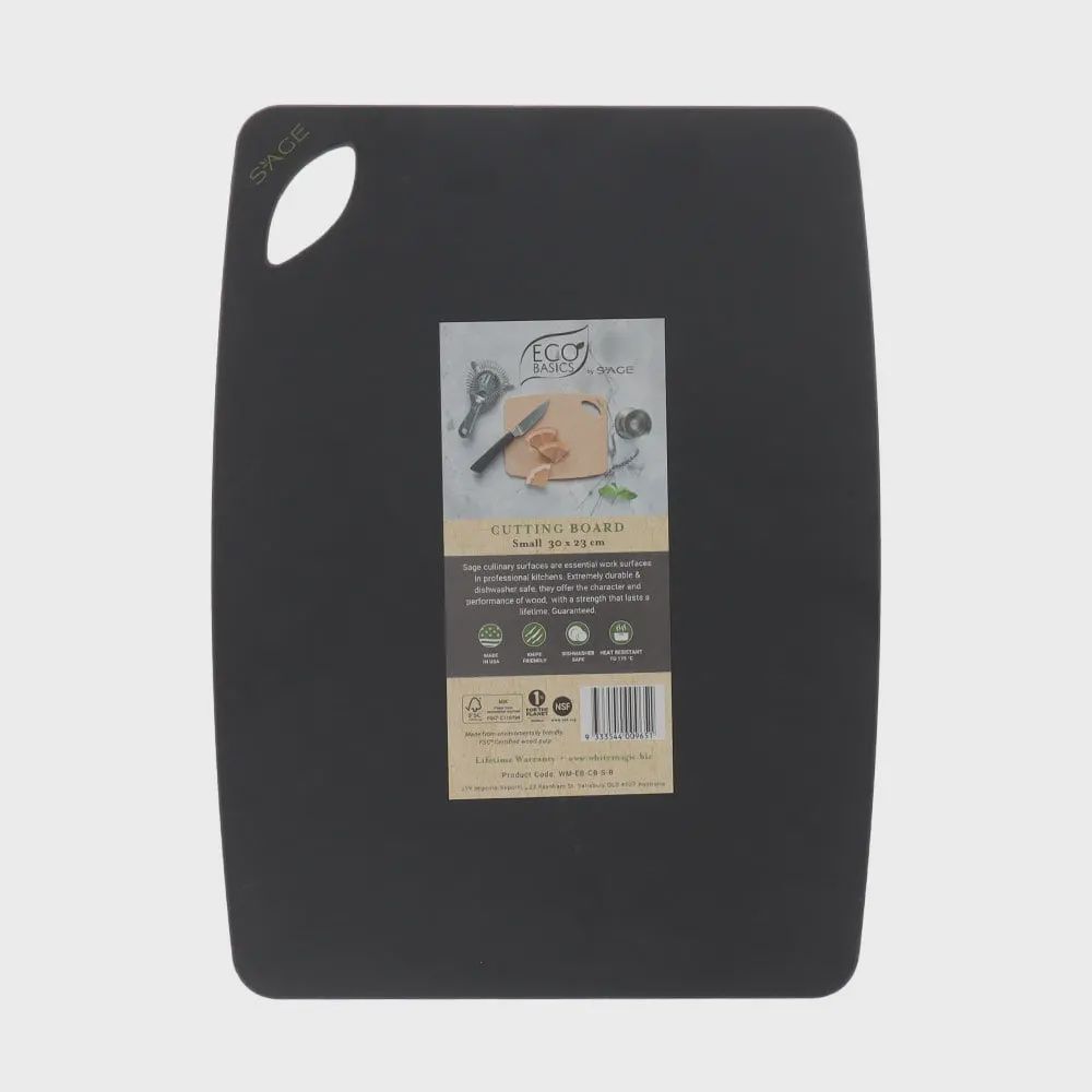 Eco Basics Cutting Board, Color: Black, Size: Small