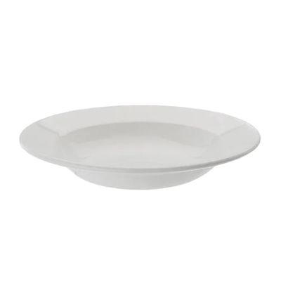 Caterers Collection Rim Soup Cereal Pasta Bowl 9"/ 23cm White