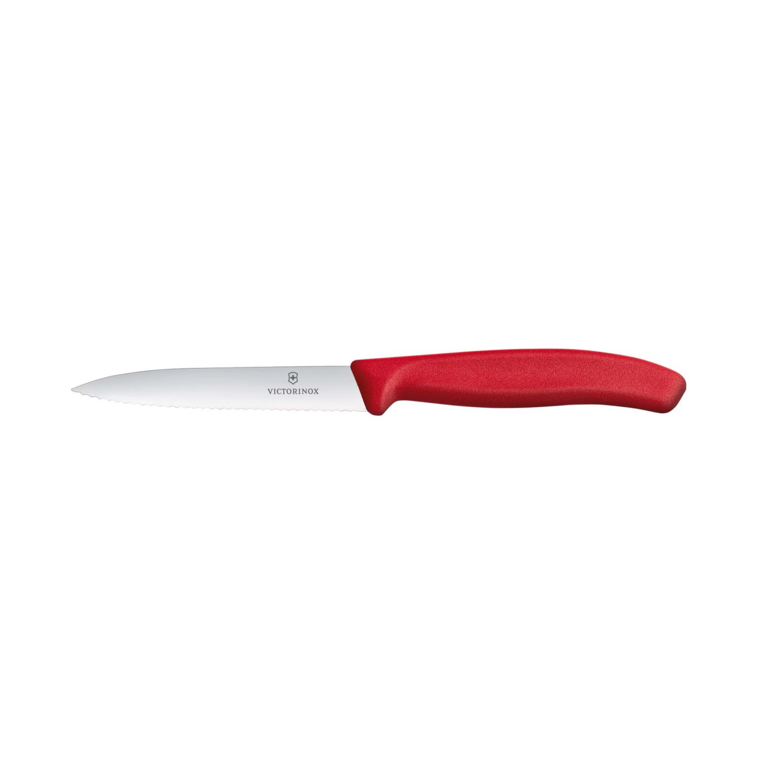 Paring Knife - Wavy Edge, Color: Red