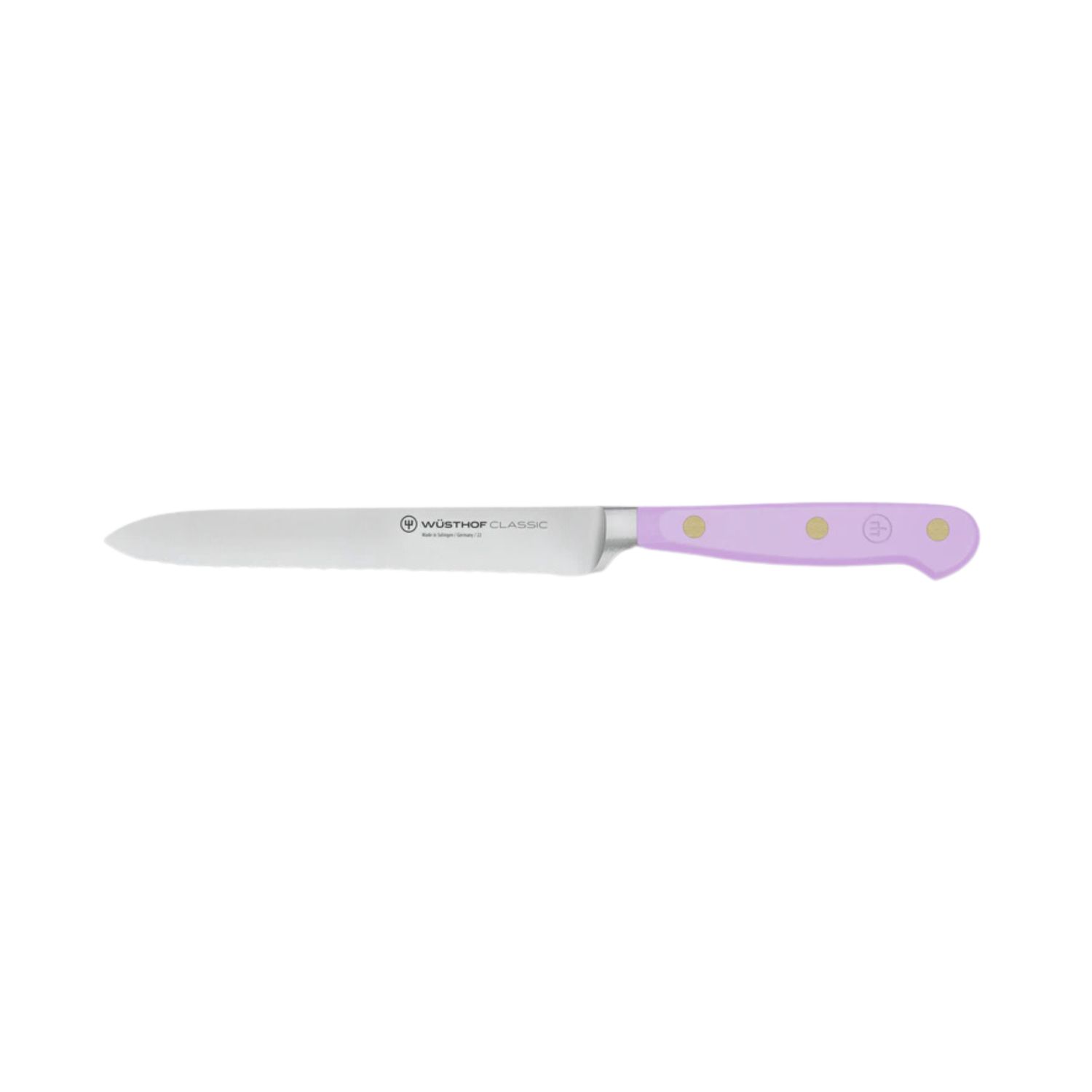 Classic Colour Purple Yam Serrated Utility Knife 14Cm