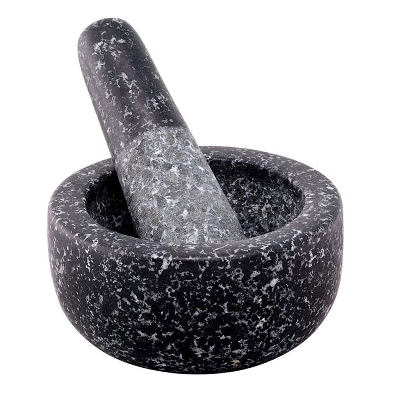 9.5cm Black Speckled Mini Mortar/Pestle