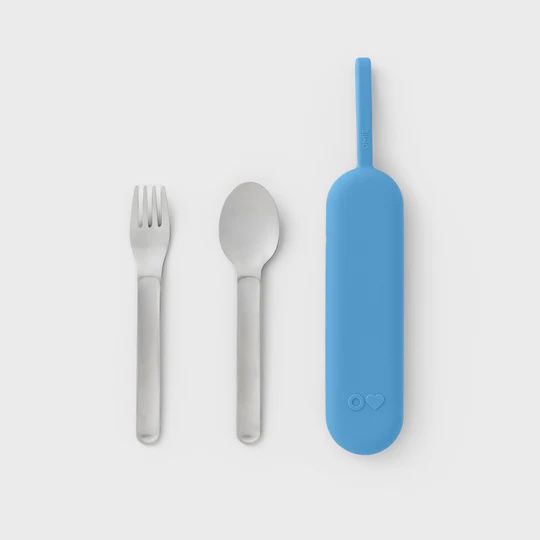 OmieBoxUp Stainless Steel Utensil Set - 5 Colors, Color: Azure