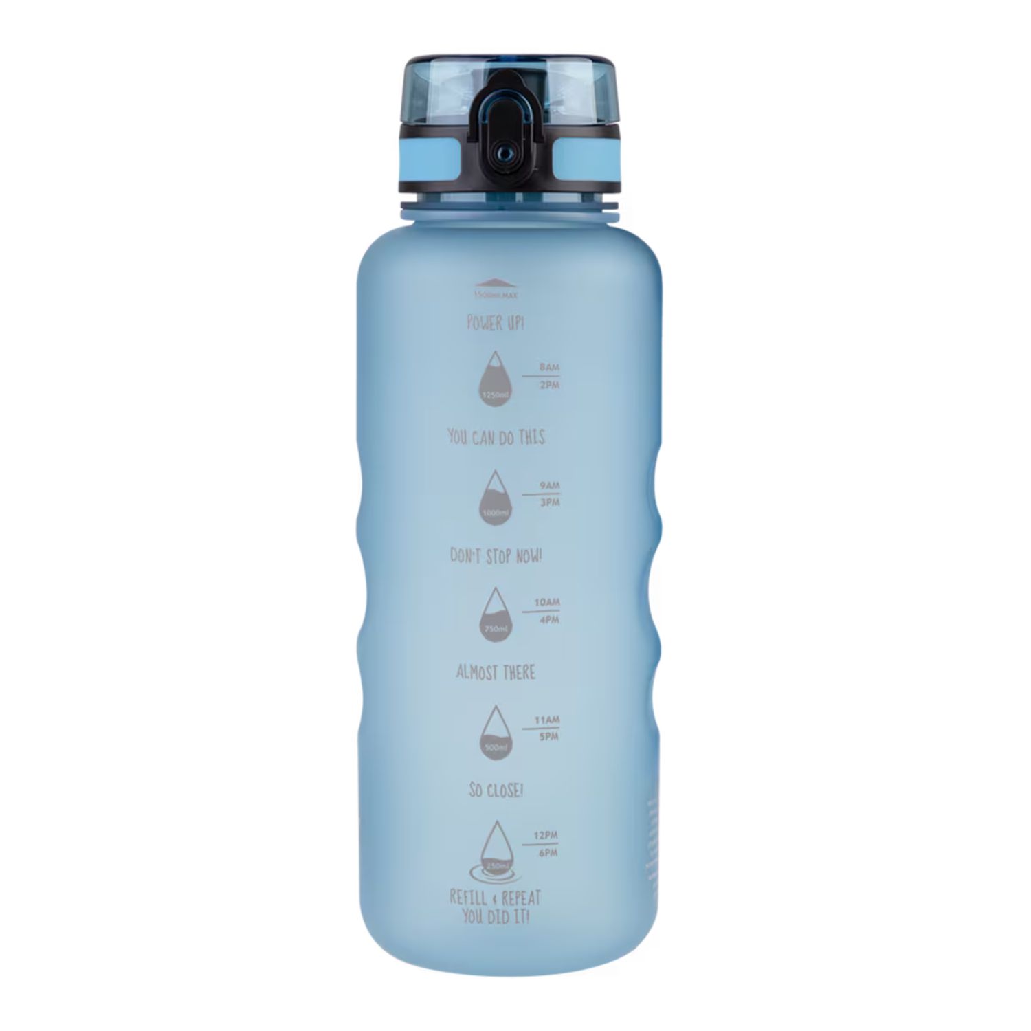 Oasis Tritan Motivational Sports Bottle 1.5L - 3 Colors, Color: Glacier