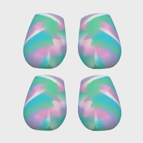 Silicone Cups Set 4 - Green Blend