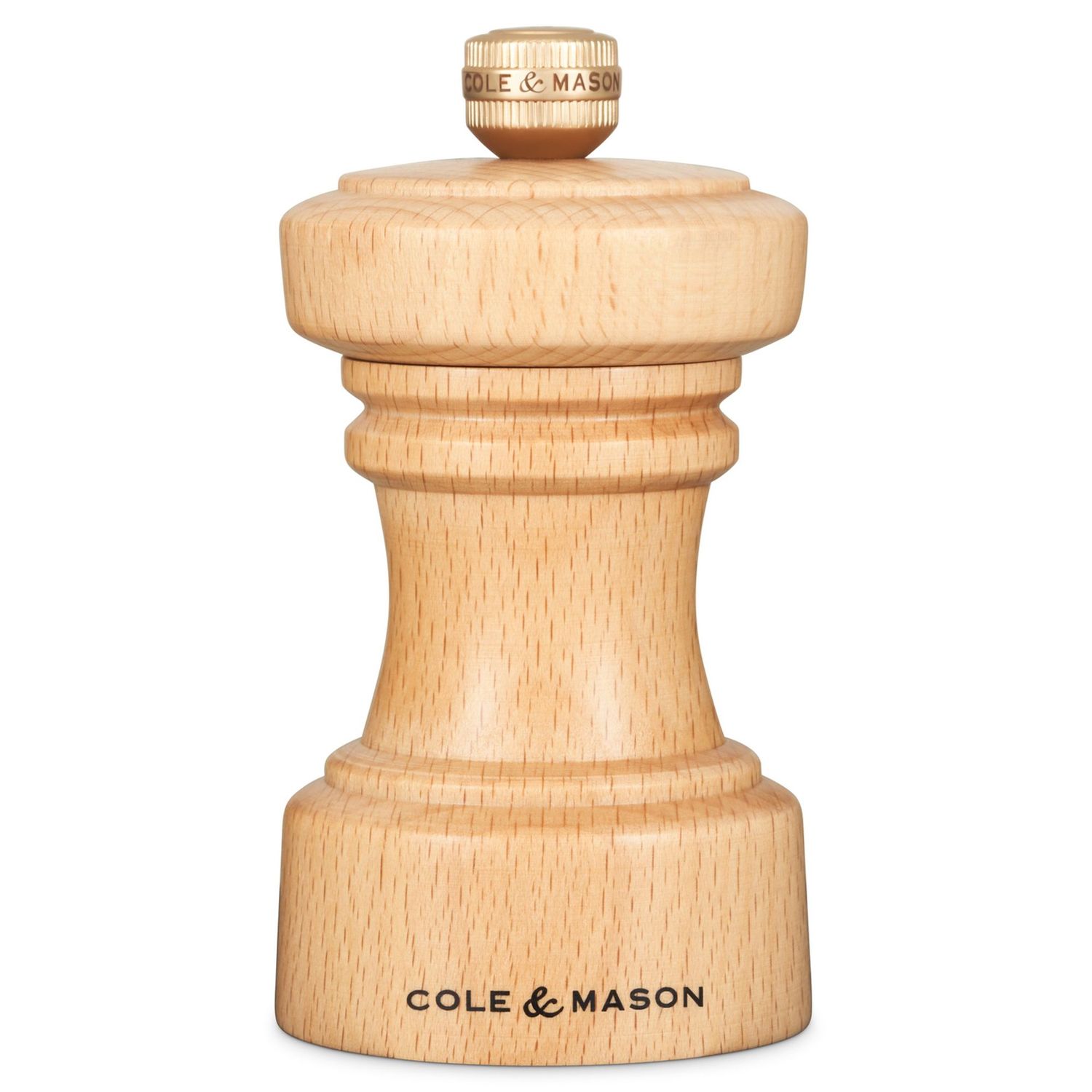 Hoxton Natural Beech Salt Mill 10.4cm