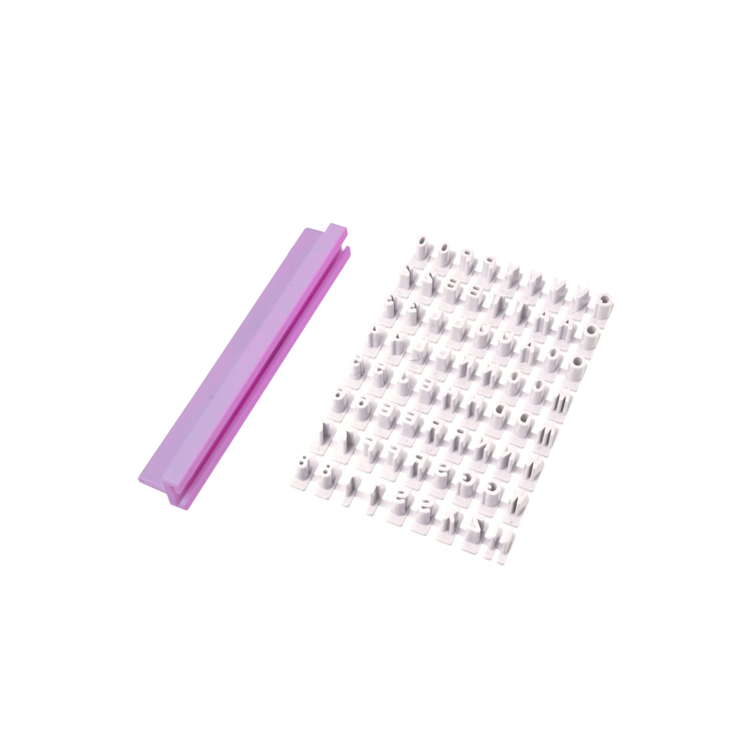 Message Press Set (Alphabet &amp; Numbers) / Lilac