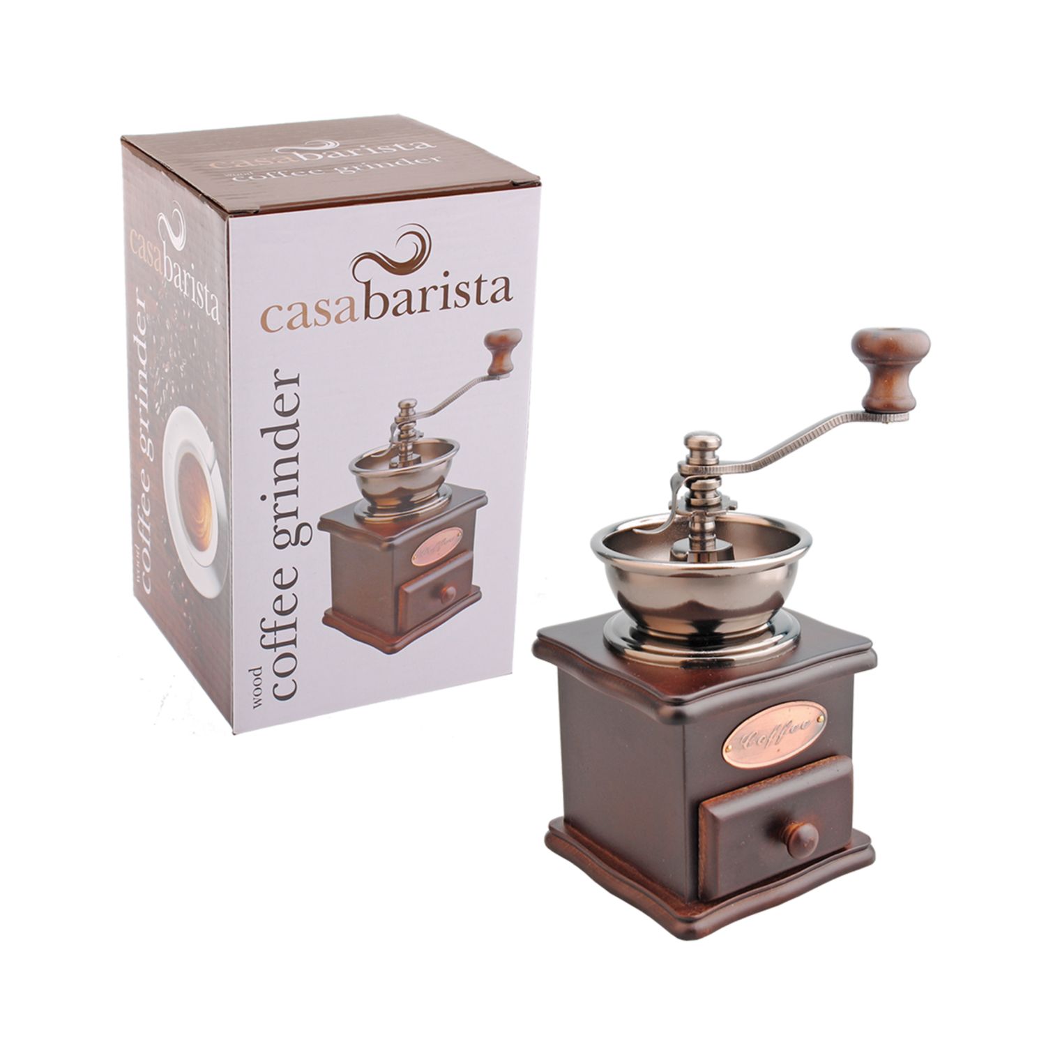 Wood Coffee Grinder - Dark