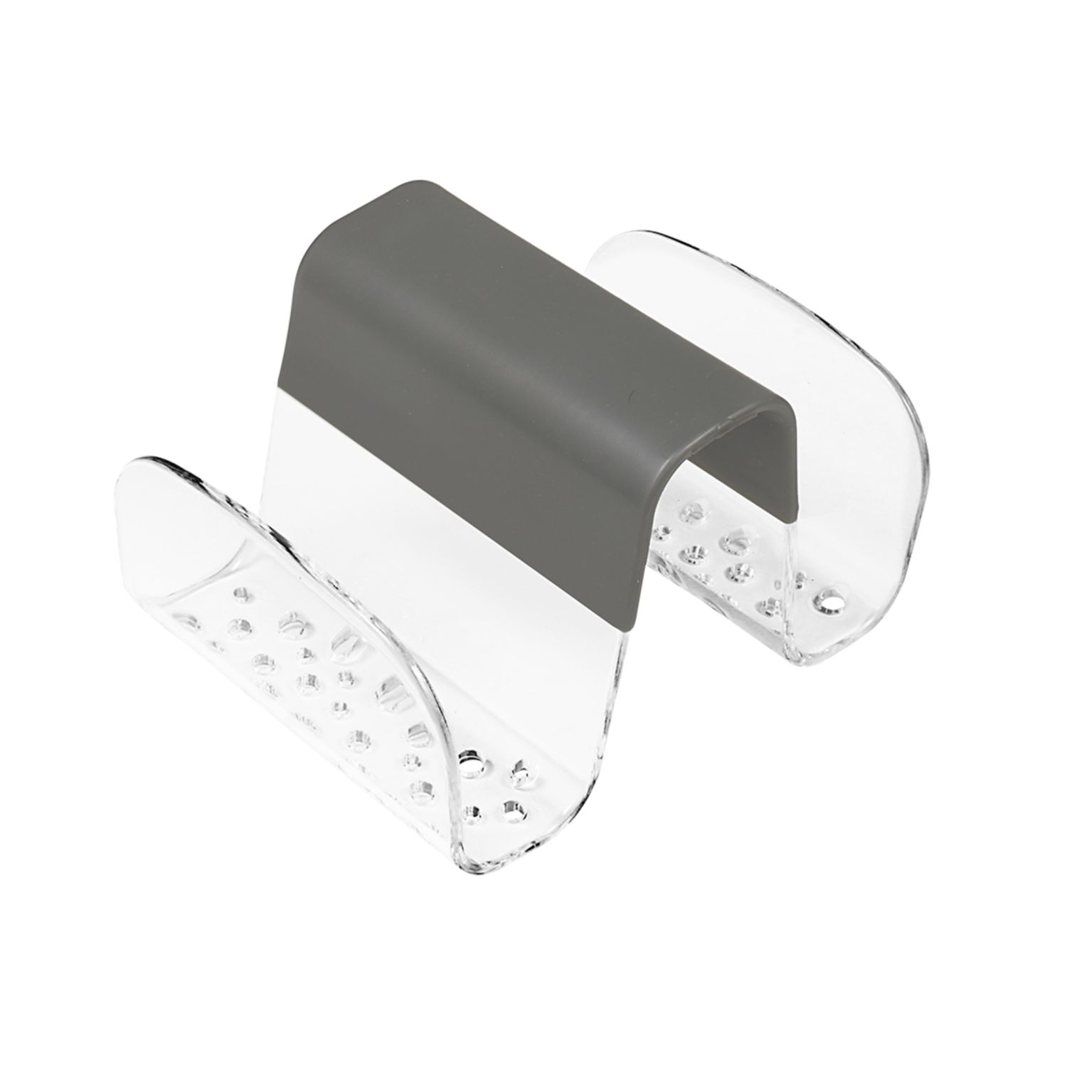 Cora Sponge &amp; Brush Sink Saddle / Grey