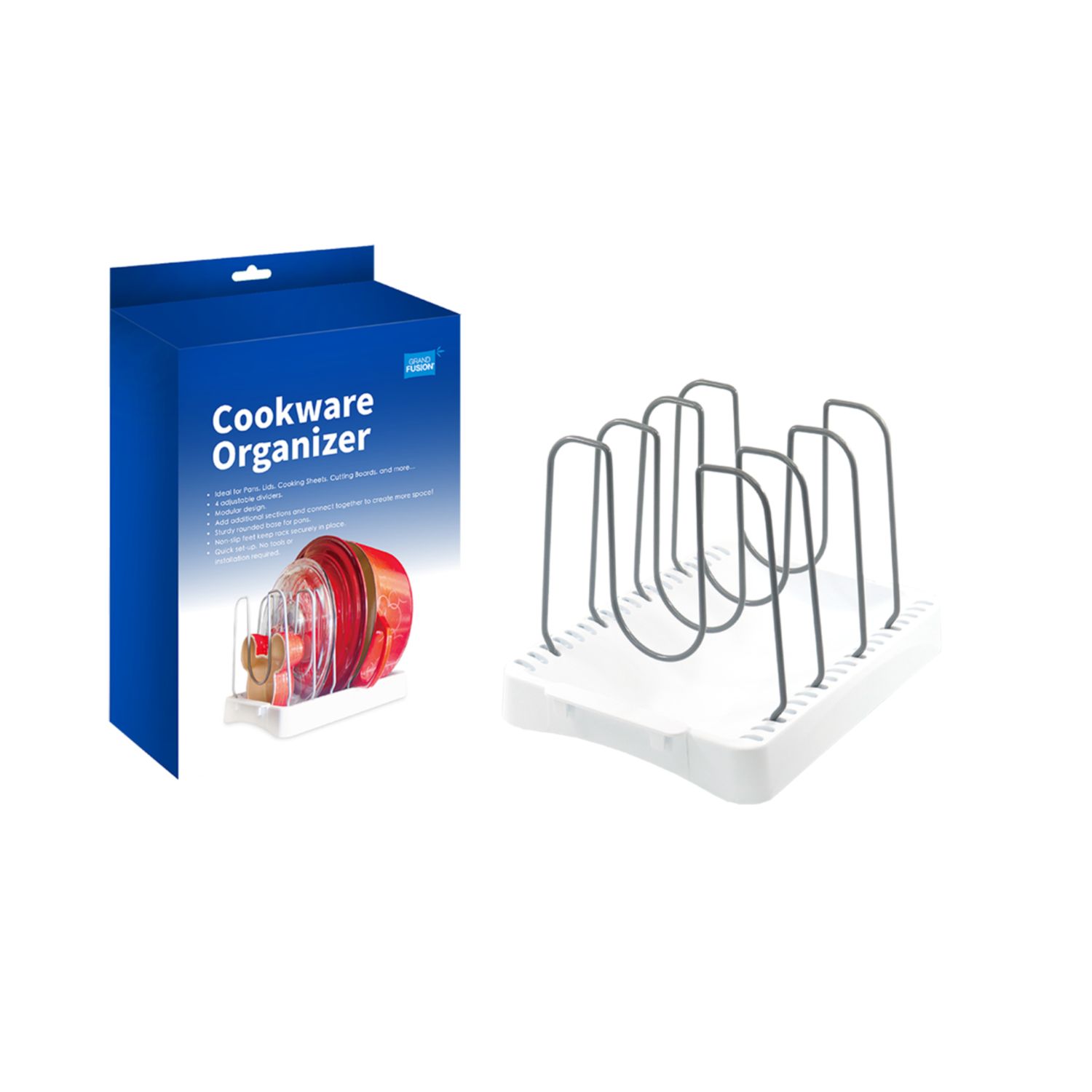 Cookware Organiser 26cm X 20cm X 18cm / White