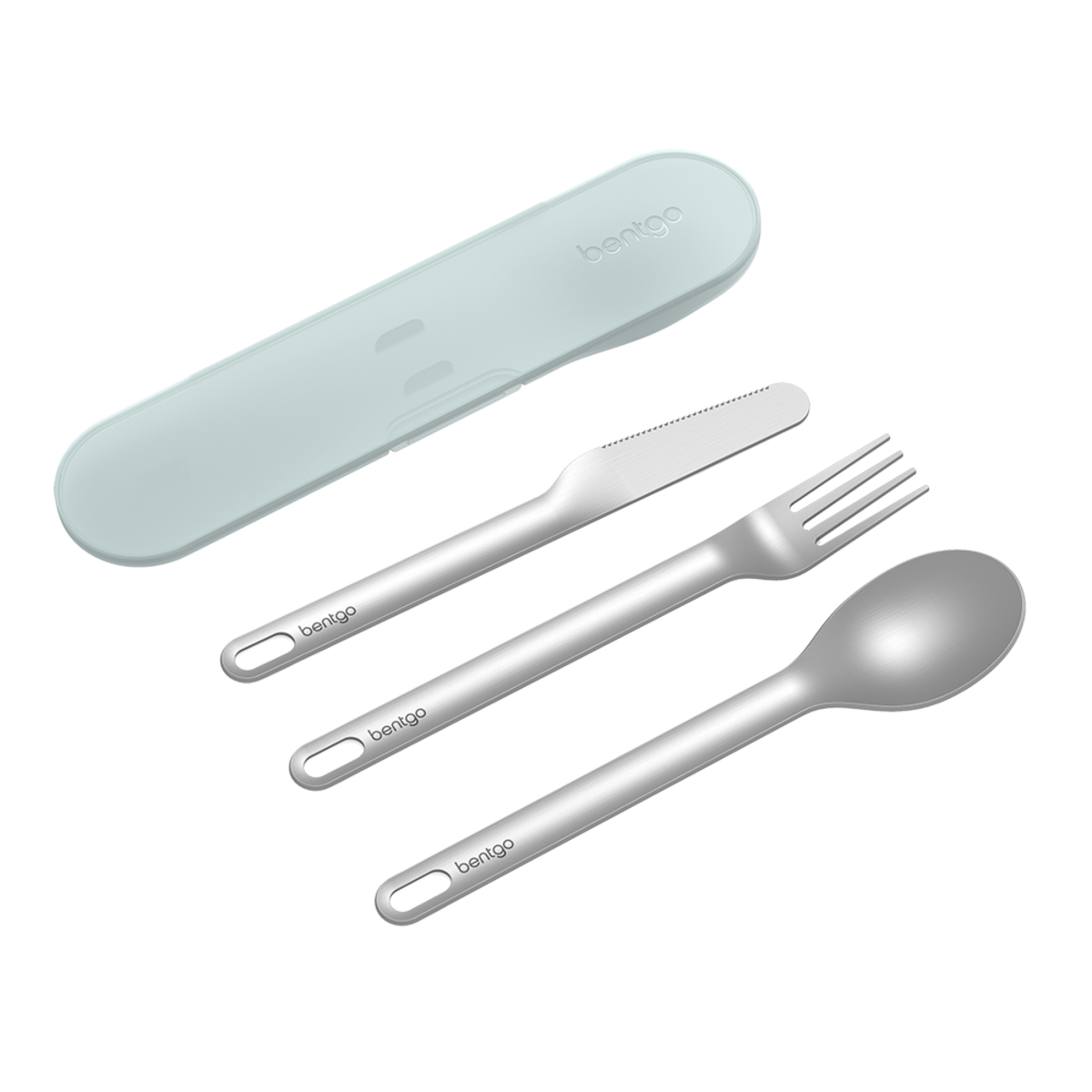 Bentgo Stainless Steel Travel Utensil Set, Color: Aqua