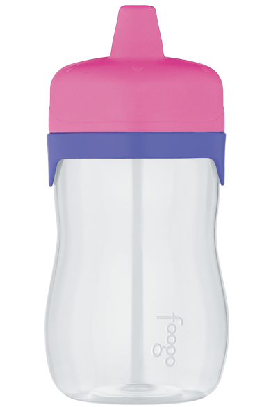 320ml Foogo BPA Free Hard Spout Tritan Plastic Sippy Cup - Pink
