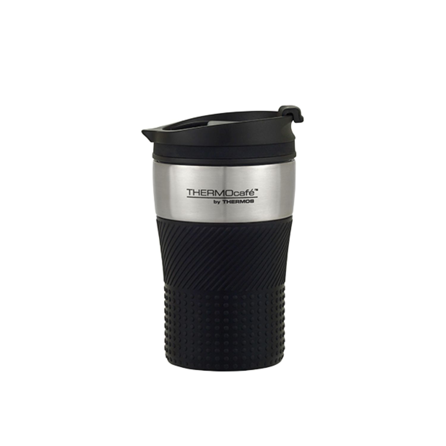 Thermocafe Vacuum Insulated Travel Cup - 200ml (10 Colors), Colour: Black