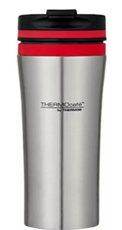 380Ml Thermocafe Stainless Steel Vacuum Insulated Travel Tumbler- 2 Colors, Colour: Red