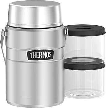 1.39L Stainless King Big Boss Stainless Steel Food Jar - 2 Colors, Color: Stainless Steel