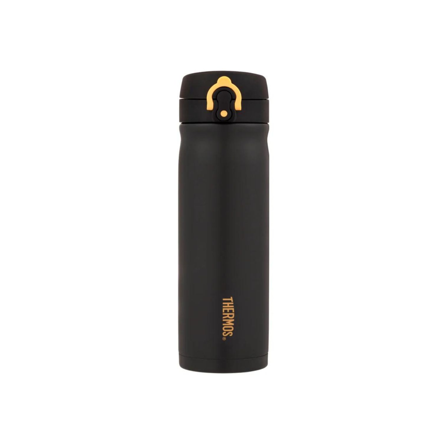 Thermos Vacuum Insulated Drink Bottle - 470ml (5 Colors), Color: Matte Black