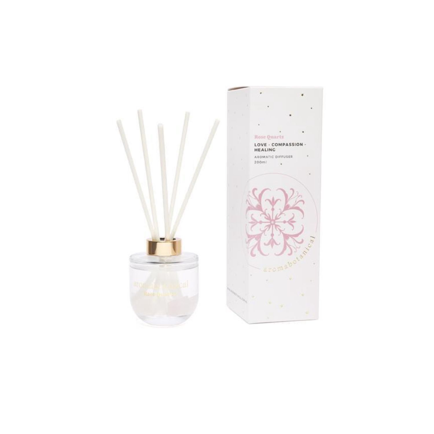 200ml Aromatherapy Diffusers [Colour &amp; Fragrance: Rose - Love Compassion Healing]