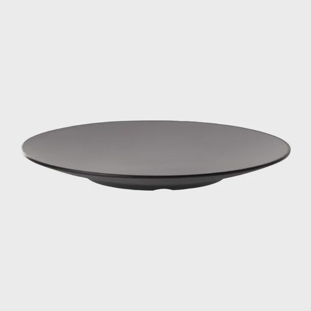 Grey &amp; Black 430G 12Round Plate Coucou Design