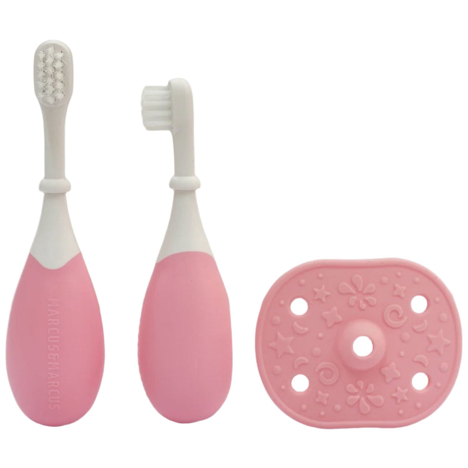 Palm Grasp Toddler Training Toothbrush - Pink