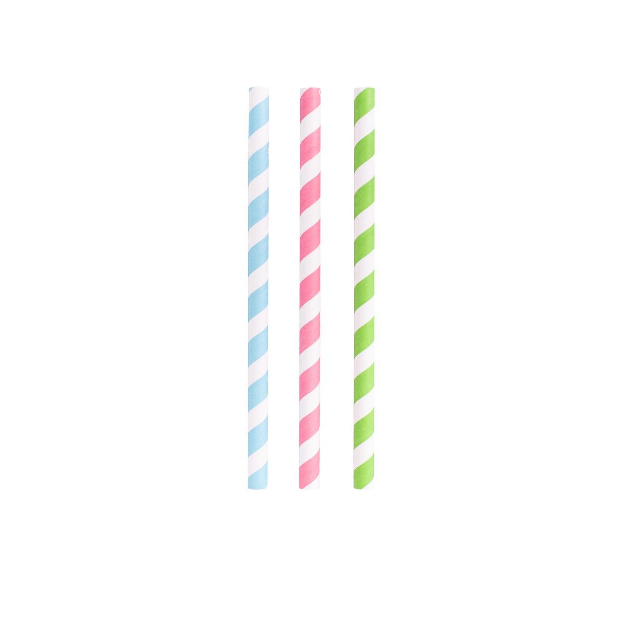 Paper Smoothie Straws 23cm Set of 24 - Rainbow