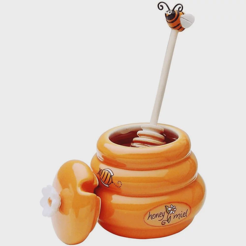 Bee Mini Honey Jar 8 x 7.5 x 8cm
