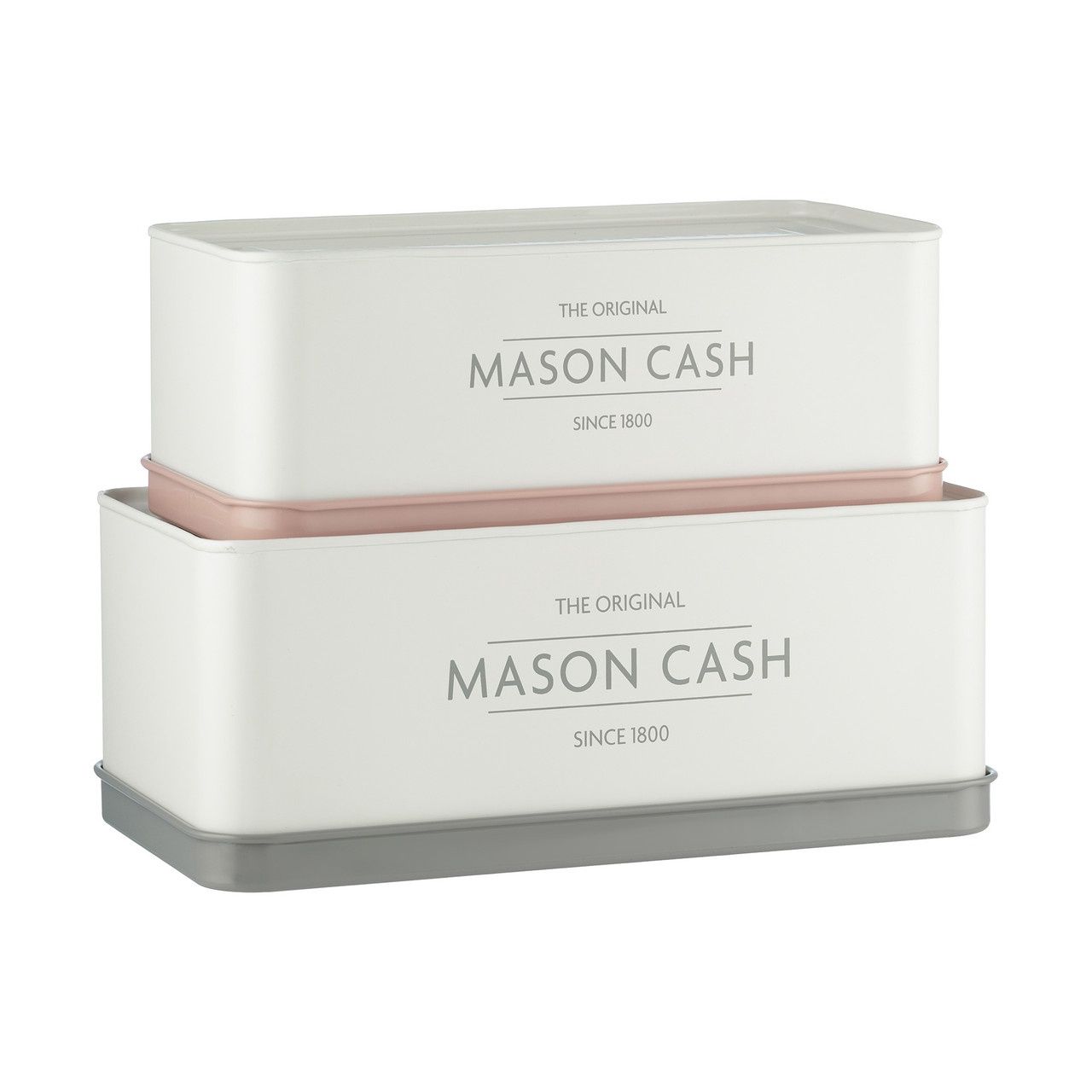 Innovative Kitchen Set of 2 Rectangular Tins, 1.7 Litre / 2.5 Litre - Colour Coated Steel